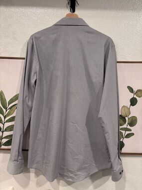 Kenneth Cole Reaction Men's Gray Button-Up Shirt Jacket